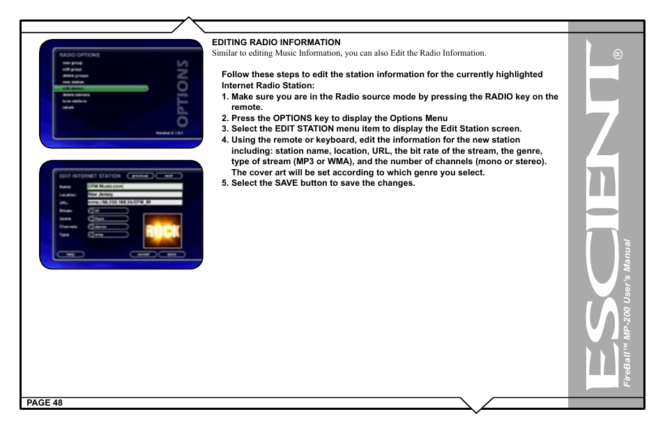 Escient MP-200 User Manual | Page 48 / 93