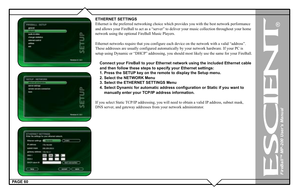 Escient MP-200 User Manual | Page 60 / 93
