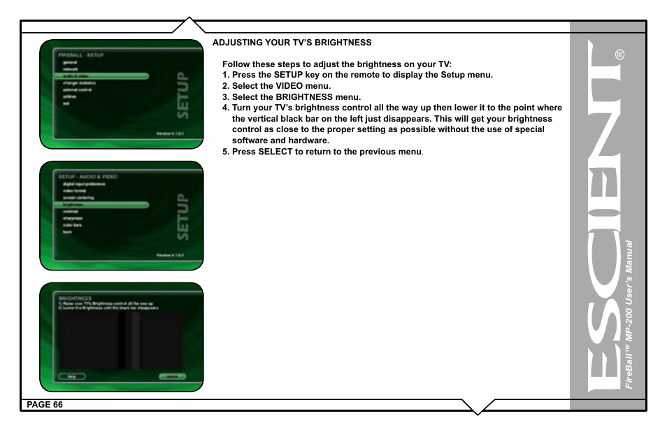 Escient MP-200 User Manual | Page 66 / 93