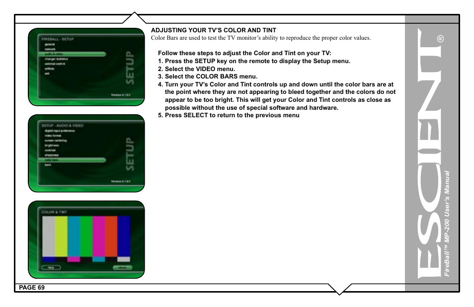 Escient MP-200 User Manual | Page 69 / 93