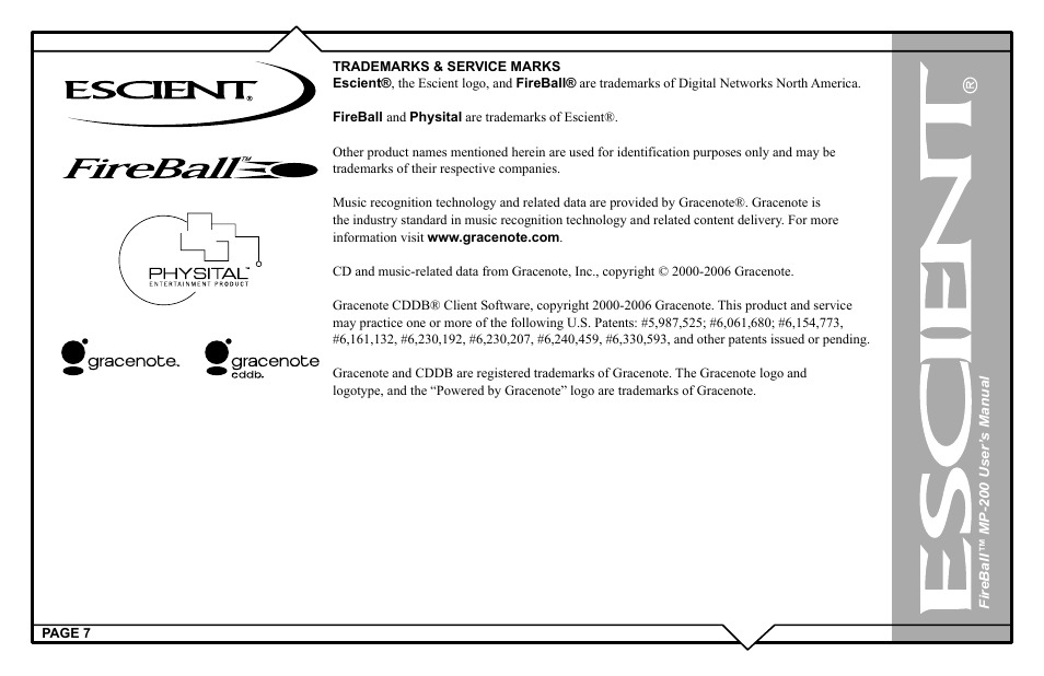 Escient MP-200 User Manual | Page 7 / 93