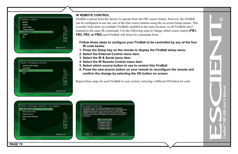 Escient MP-200 User Manual | Page 75 / 93