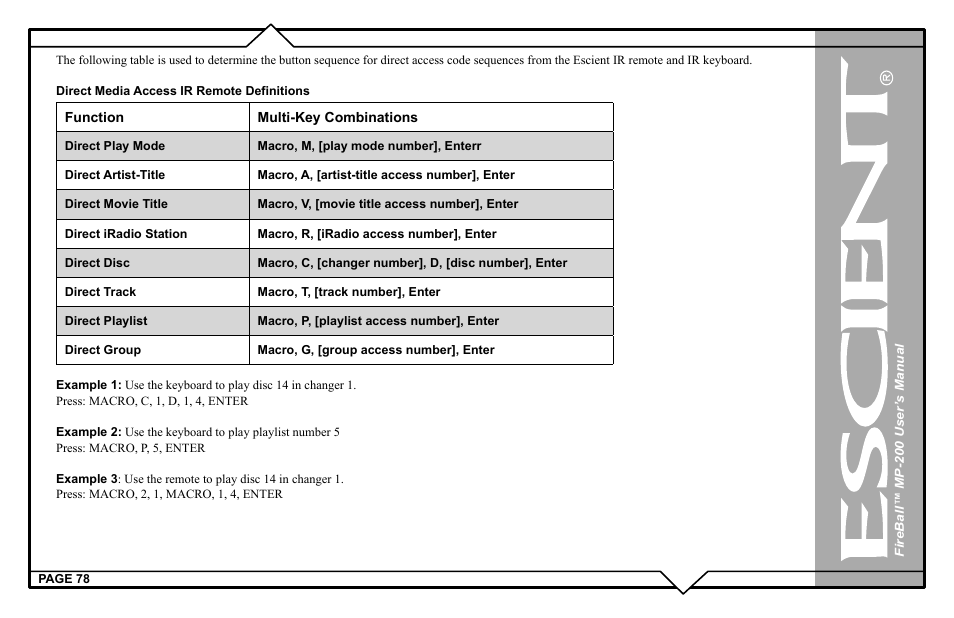 Escient MP-200 User Manual | Page 78 / 93