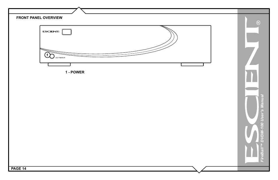 Escient FIREBALL DVDM-100 User Manual | Page 14 / 107