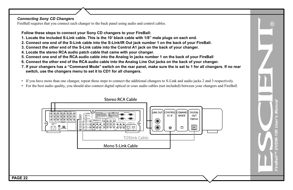 Escient FIREBALL DVDM-100 User Manual | Page 22 / 107