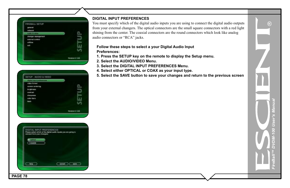 Escient FIREBALL DVDM-100 User Manual | Page 78 / 107