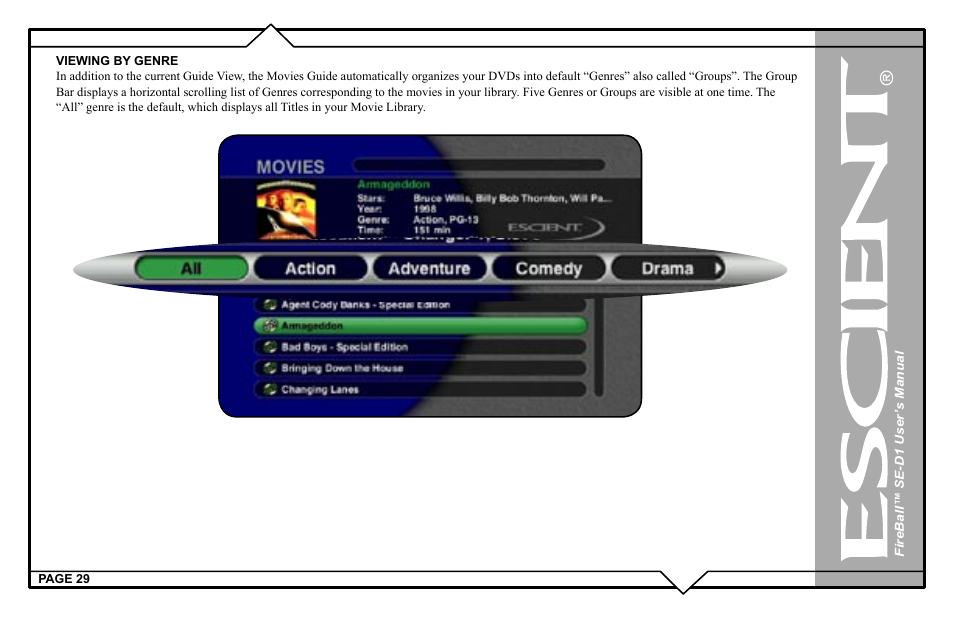 Escient SE-D1 User Manual | Page 29 / 90