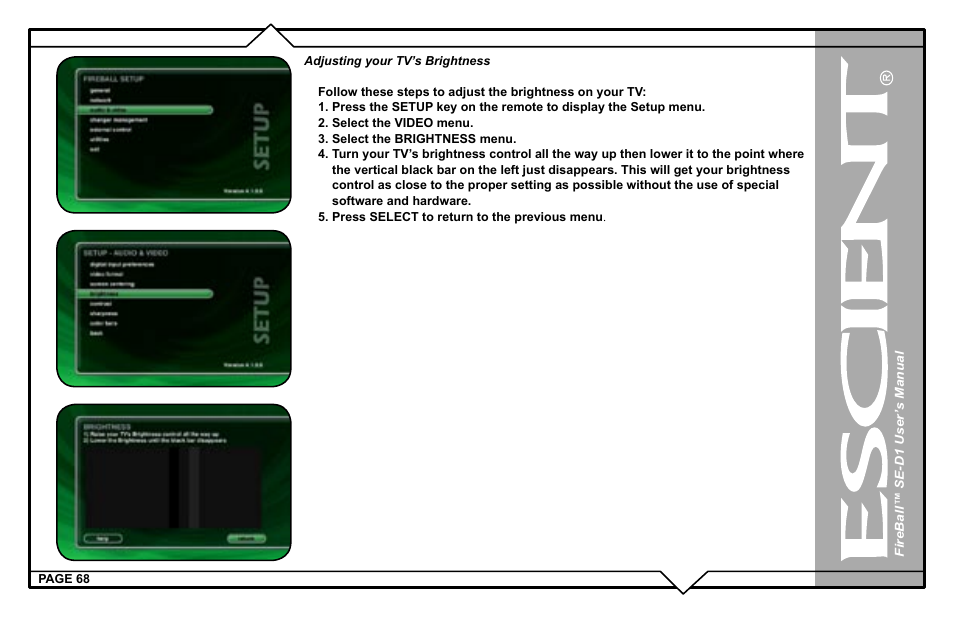 Escient SE-D1 User Manual | Page 68 / 90