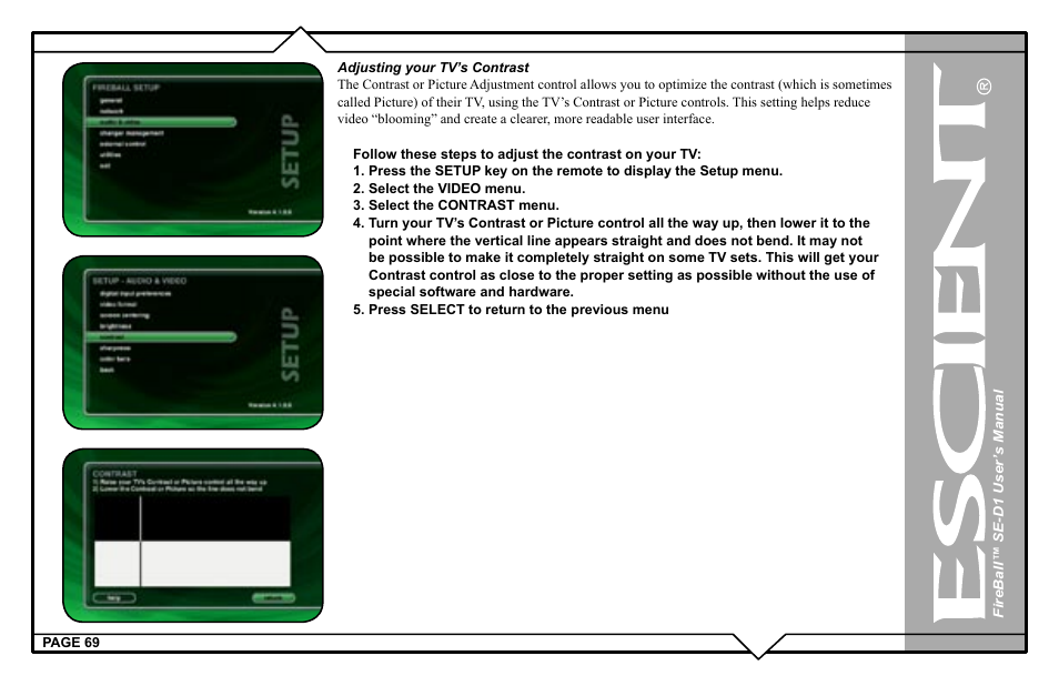 Escient SE-D1 User Manual | Page 69 / 90