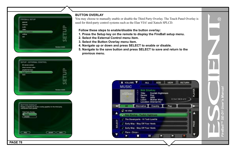 Escient SE-D1 User Manual | Page 78 / 90