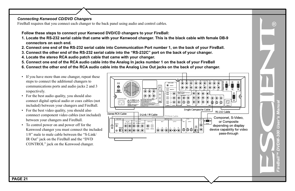 Escient DVDM-300 User Manual | Page 21 / 130