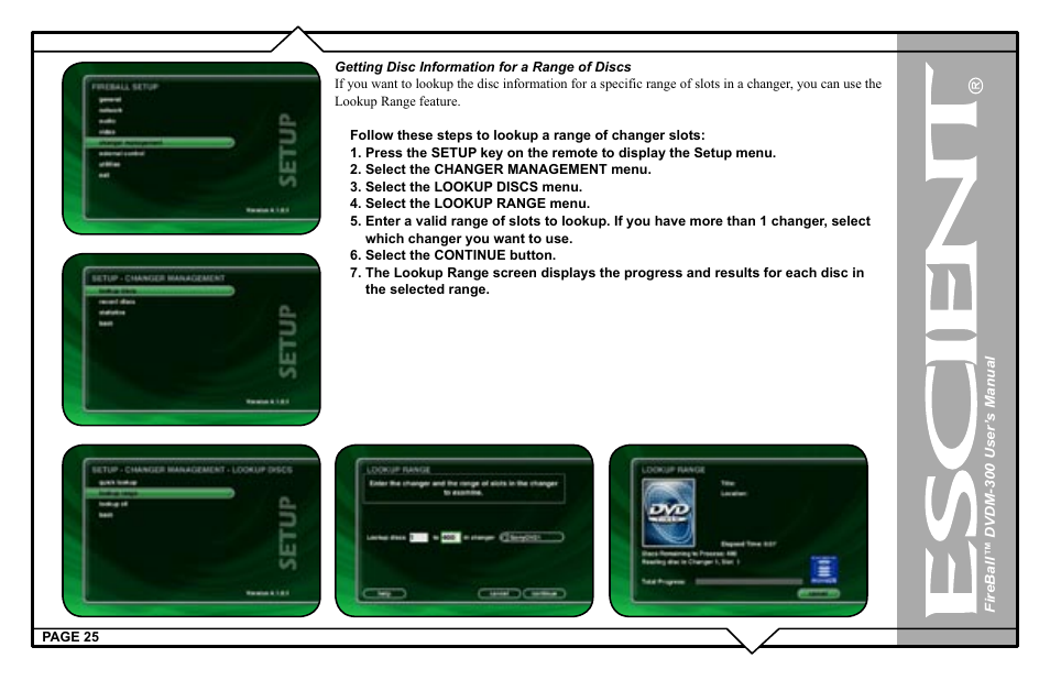 Escient DVDM-300 User Manual | Page 25 / 130