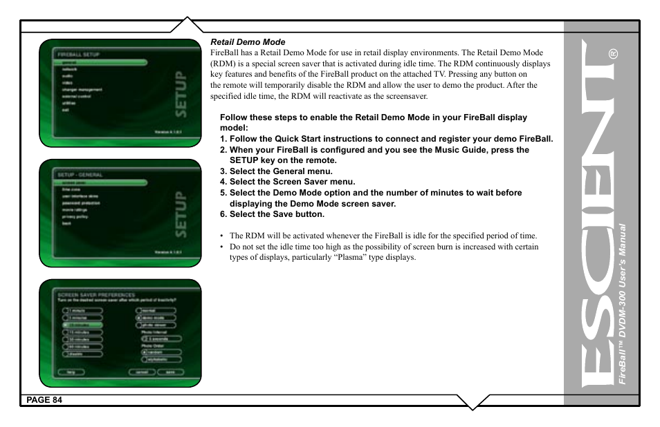 Escient DVDM-300 User Manual | Page 84 / 130