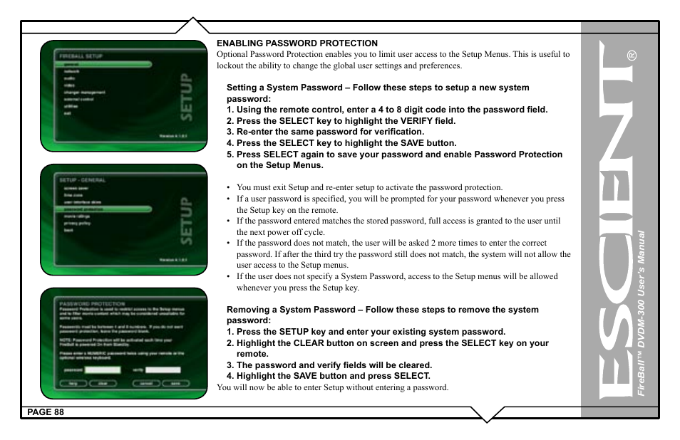 Escient DVDM-300 User Manual | Page 88 / 130