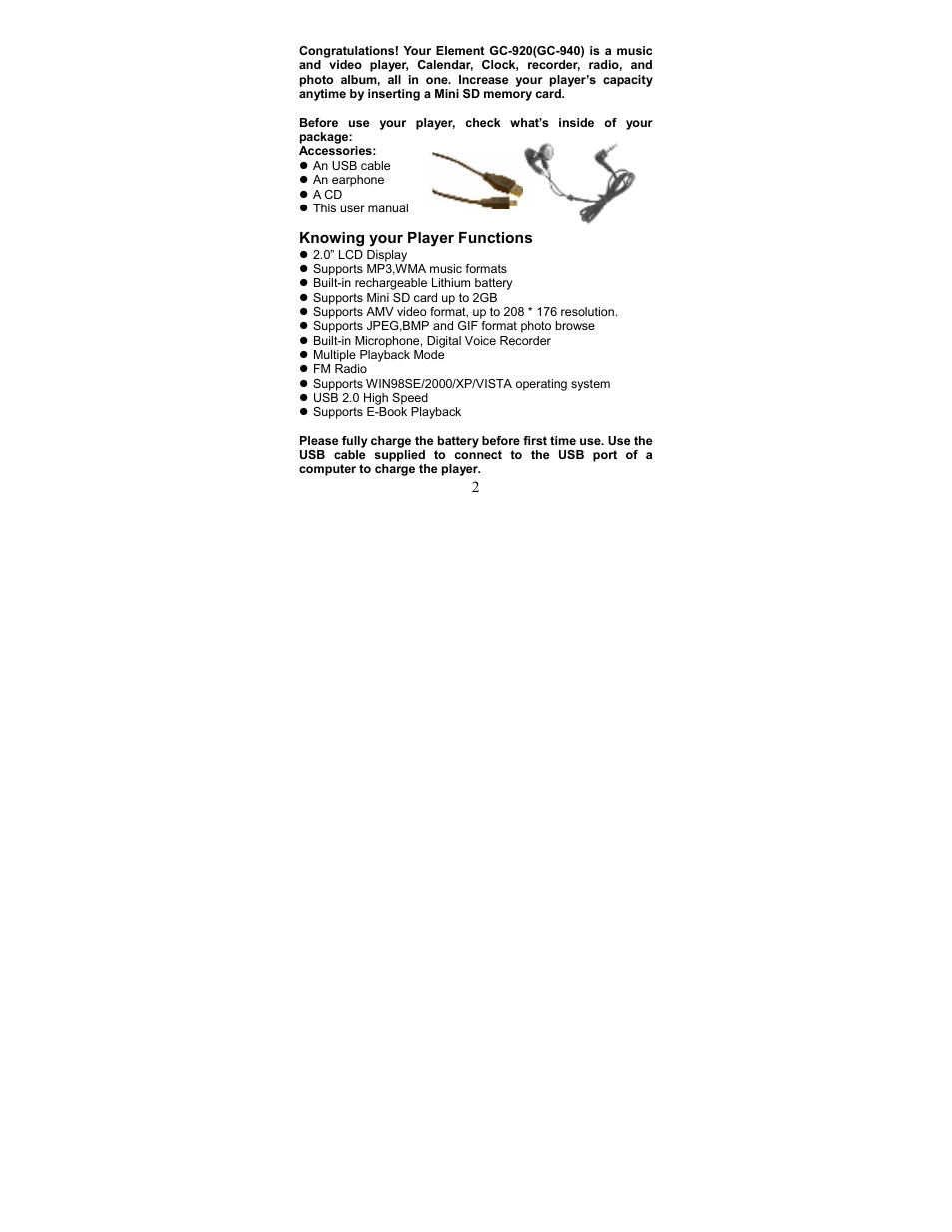 Element Electronics GC-921 User Manual | Page 3 / 19