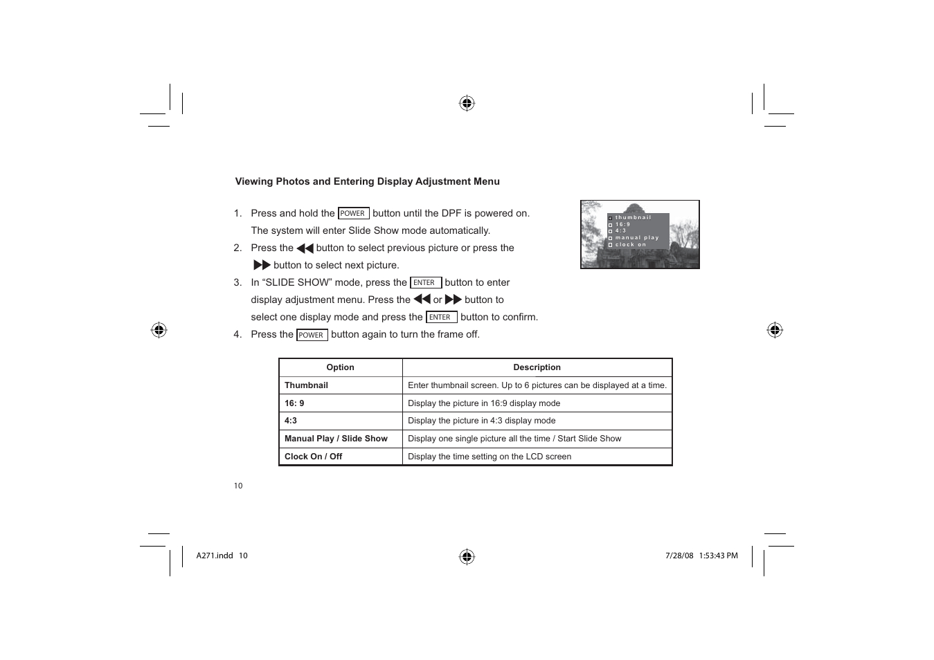 Element Electronics EFG272 User Manual | Page 10 / 22