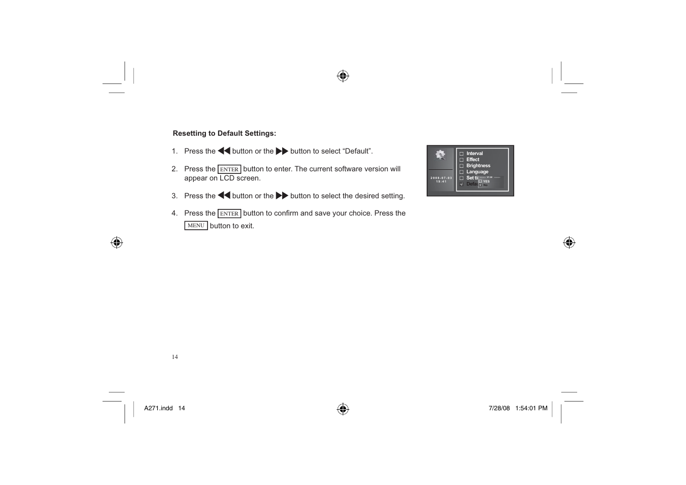 Element Electronics EFG272 User Manual | Page 14 / 22