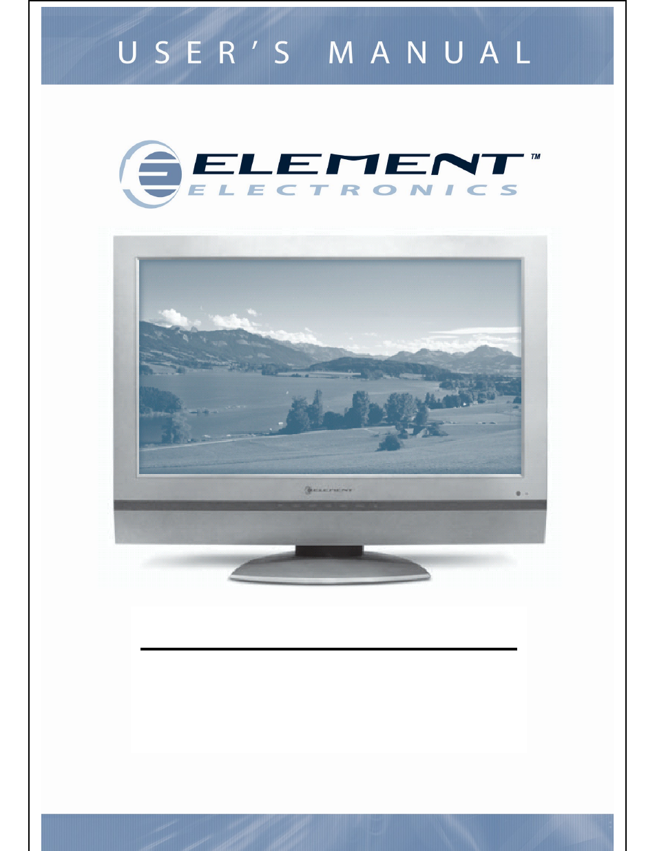 Element Electronics FLX-3210 User Manual | 49 pages