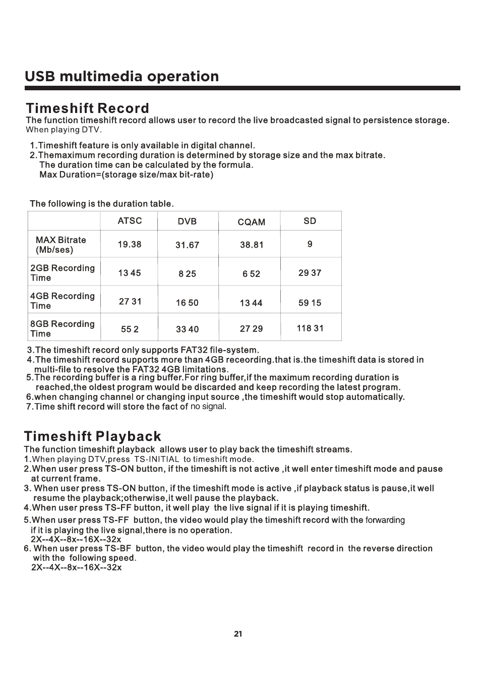 Usb multimedia operation | Element Electronics ELCFT241 User Manual | Page 22 / 29