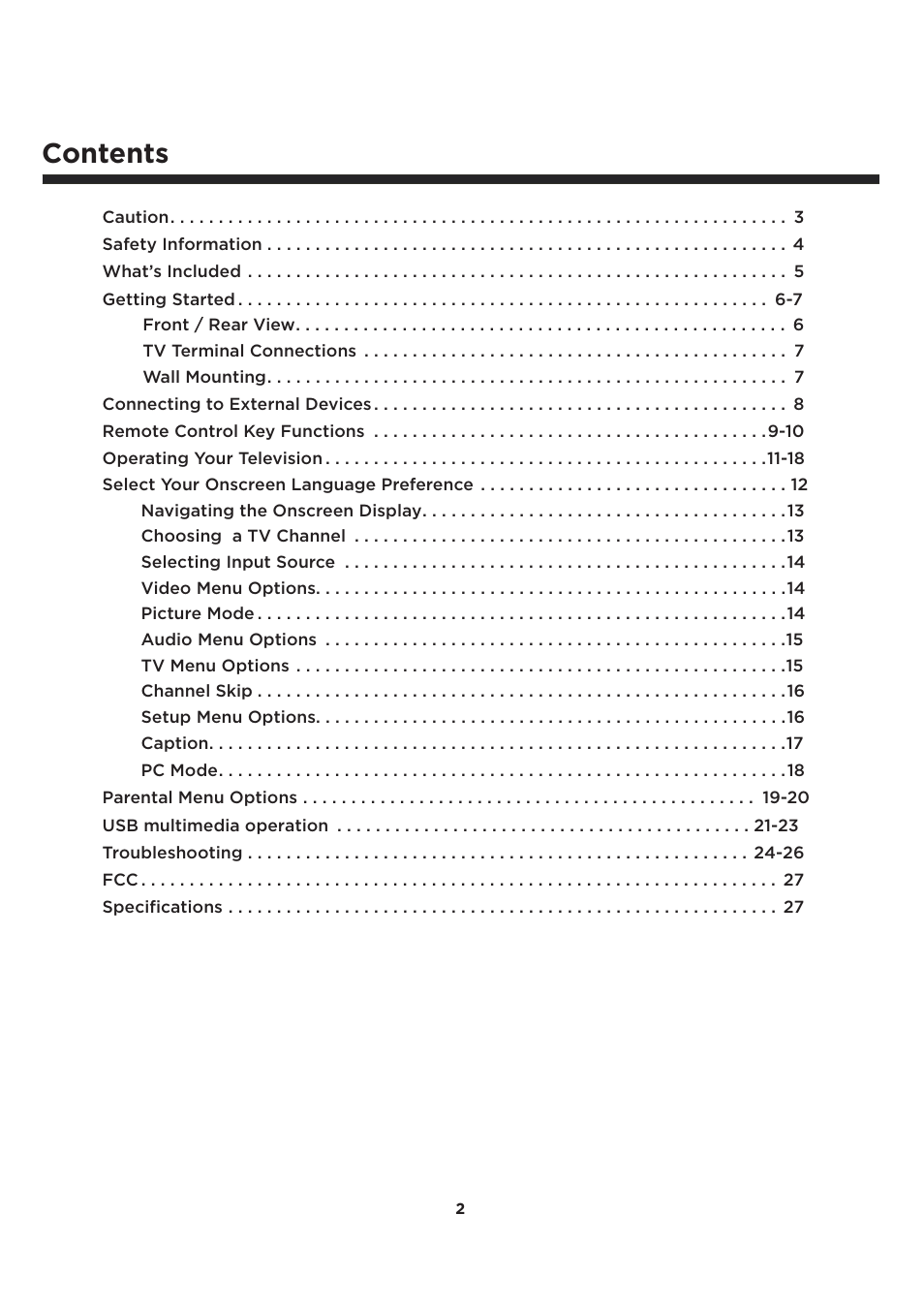 Element Electronics ELCFT241 User Manual | Page 3 / 29