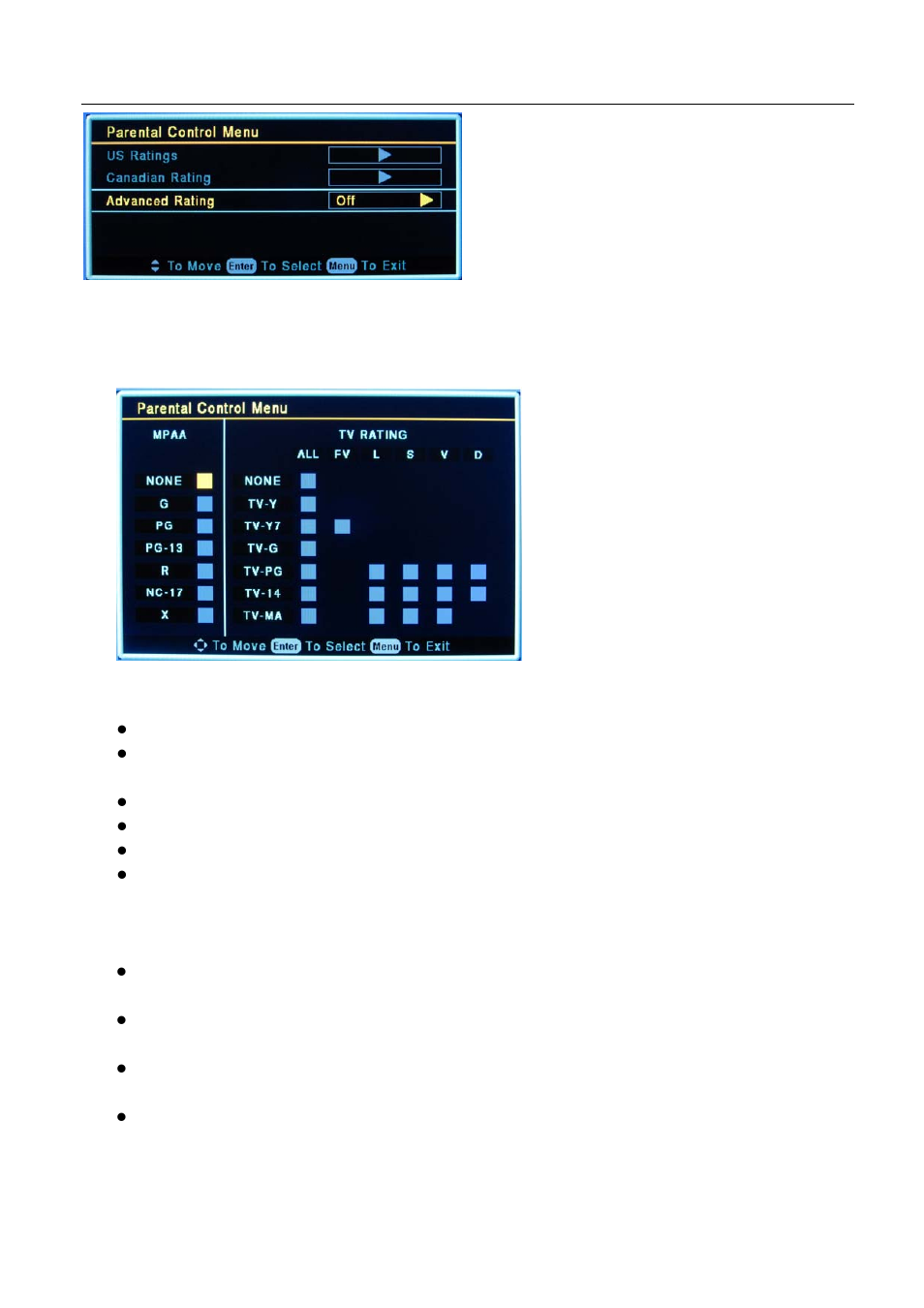 Setup menu operation – feature menu options | Element Electronics 32LE30Q User Manual | Page 23 / 35