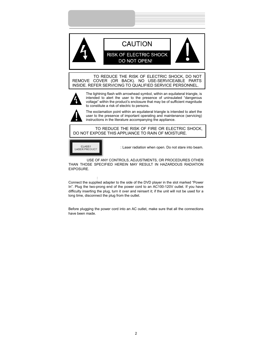 Important safety instructions | Element Electronics PDZ-081E User Manual | Page 2 / 34