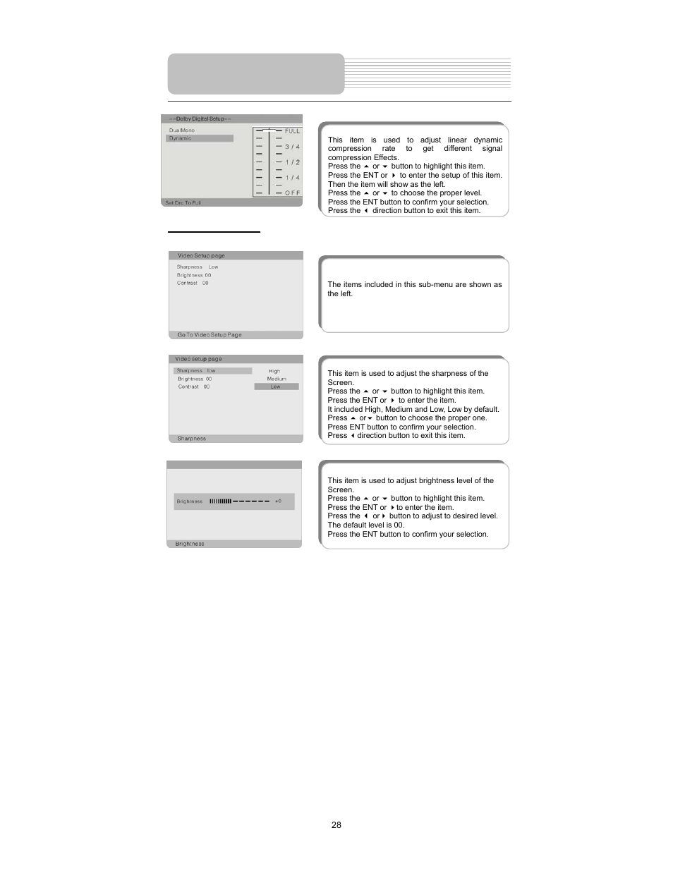 System setup | Element Electronics PDZ-081E User Manual | Page 28 / 34