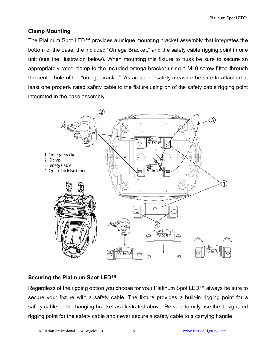 Elation Professional Work Light User Manual | Page 15 / 56