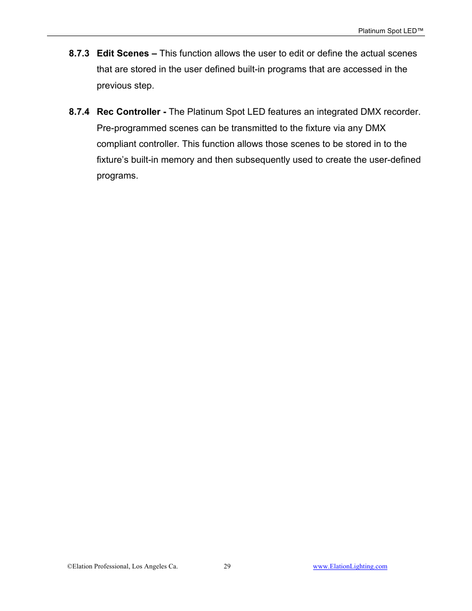 Elation Professional Work Light User Manual | Page 29 / 56