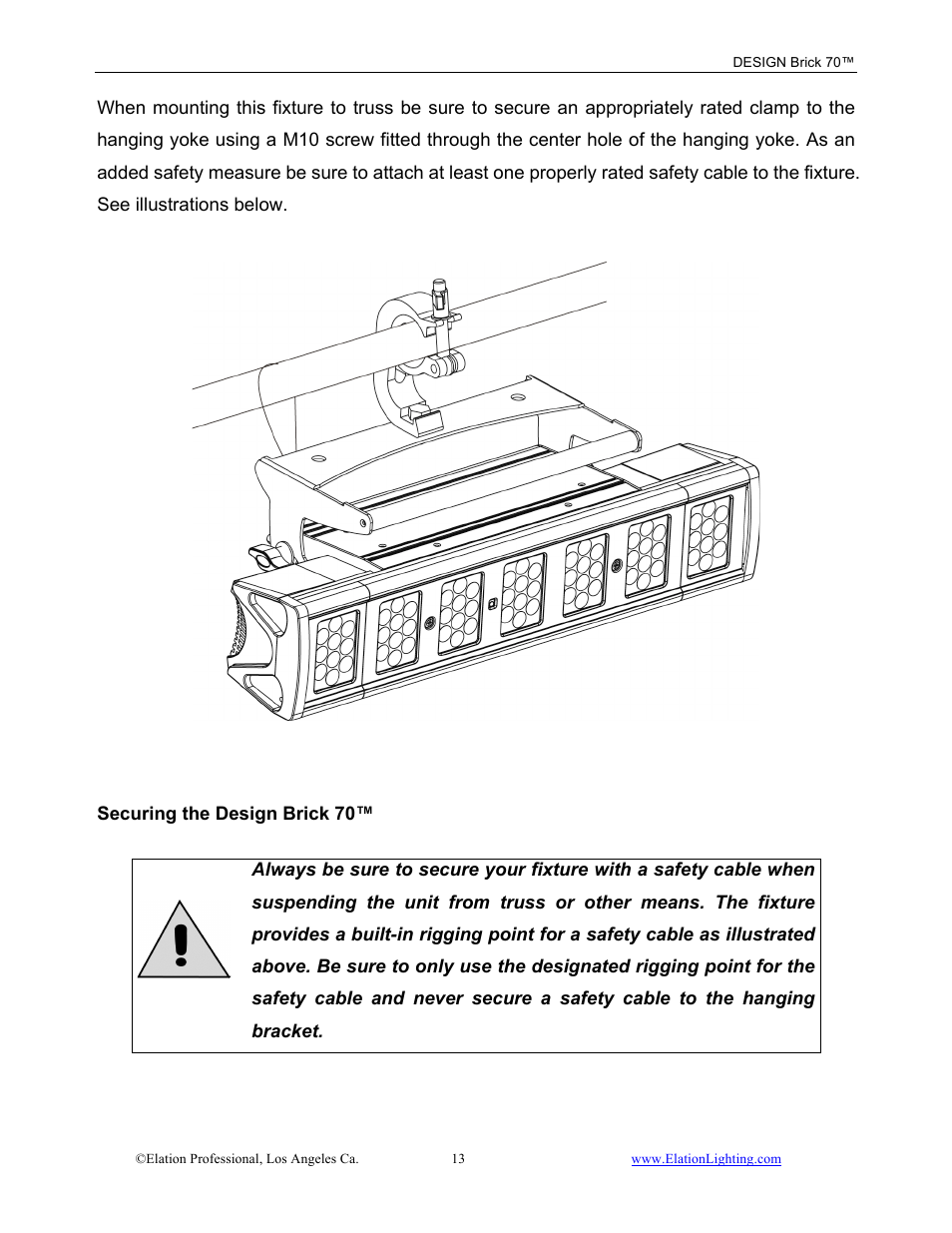 Elation Professional 70 User Manual | Page 14 / 44