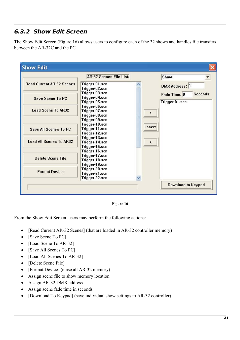 Elation Professional Architectural Show System AR-32RM User Manual | Page 21 / 34