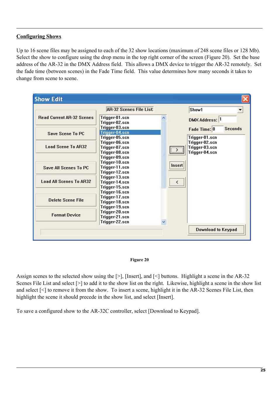 Elation Professional Architectural Show System AR-32RM User Manual | Page 25 / 34