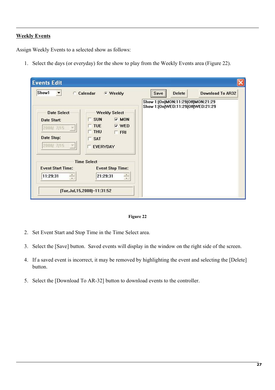 Elation Professional Architectural Show System AR-32RM User Manual | Page 27 / 34