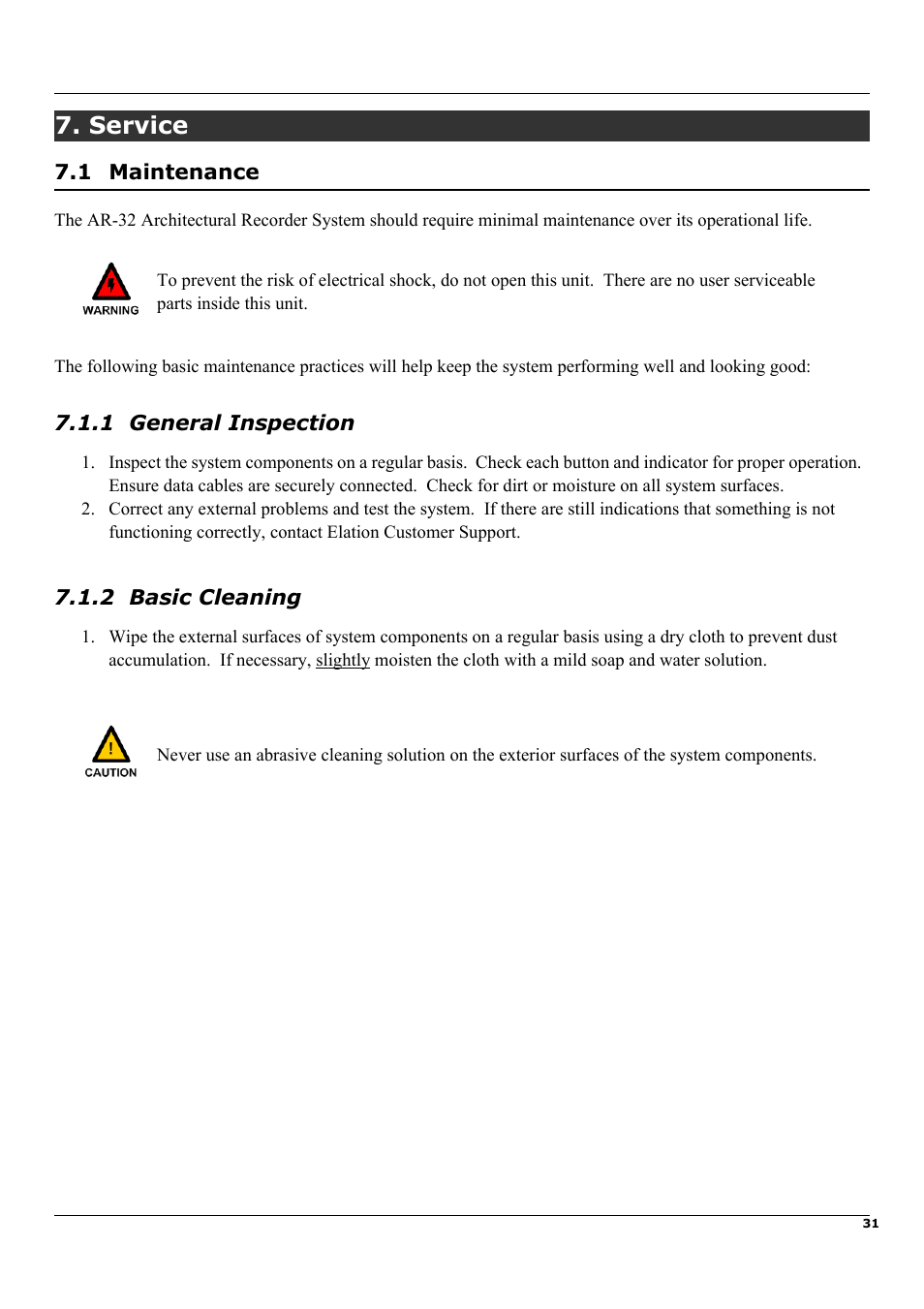 Elation Professional Architectural Show System AR-32RM User Manual | Page 31 / 34