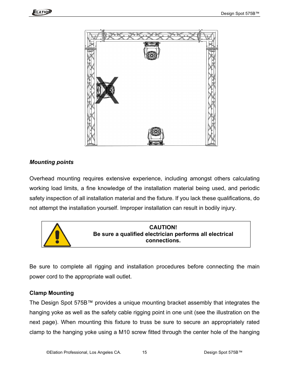 Elation Professional 575B User Manual | Page 15 / 56