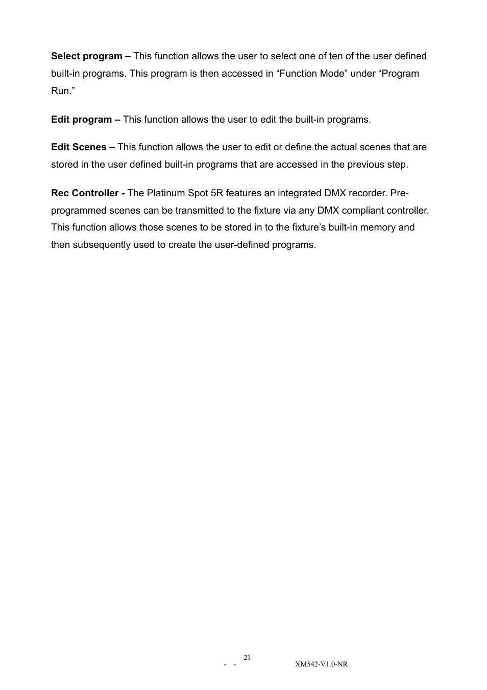 Elation Professional 15R User Manual | Page 21 / 29