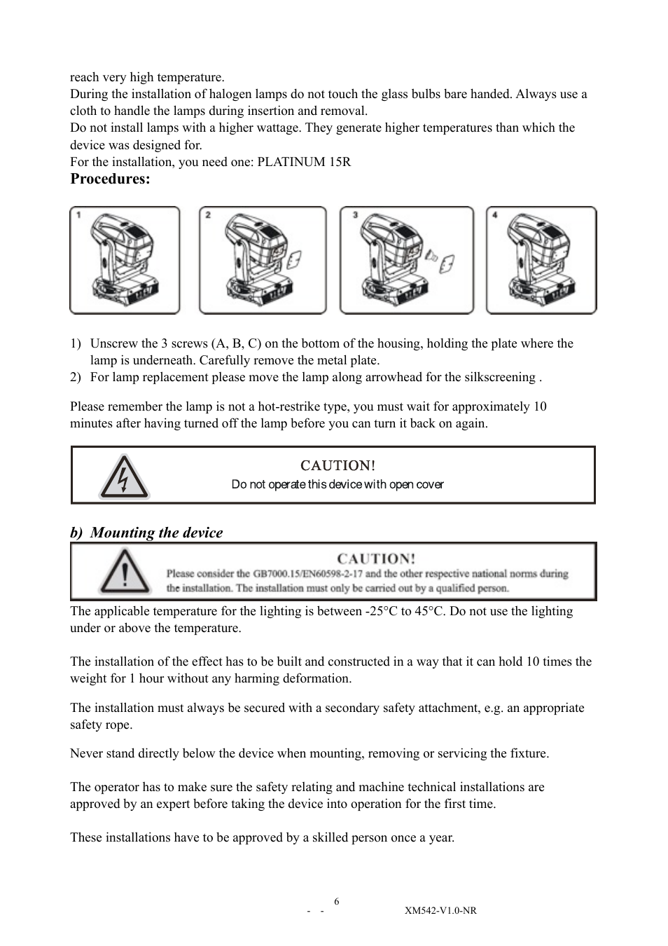 Elation Professional 15R User Manual | Page 6 / 29