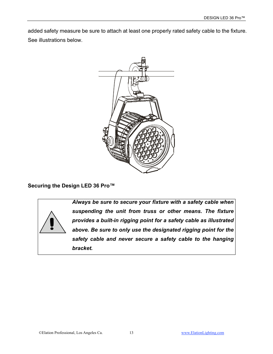 Elation Professional 36 User Manual | Page 14 / 36