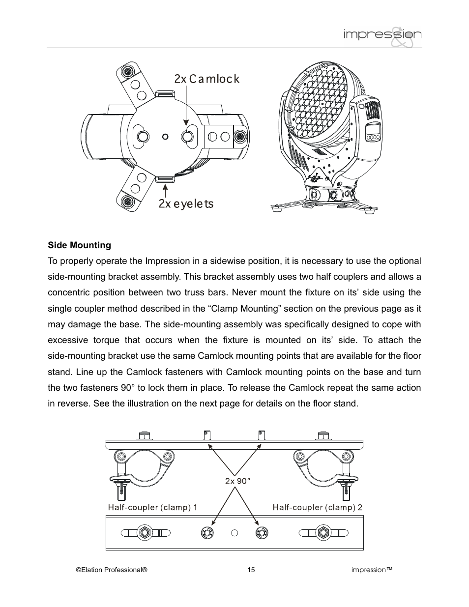Elation Professional RGB Lamp User Manual | Page 15 / 36