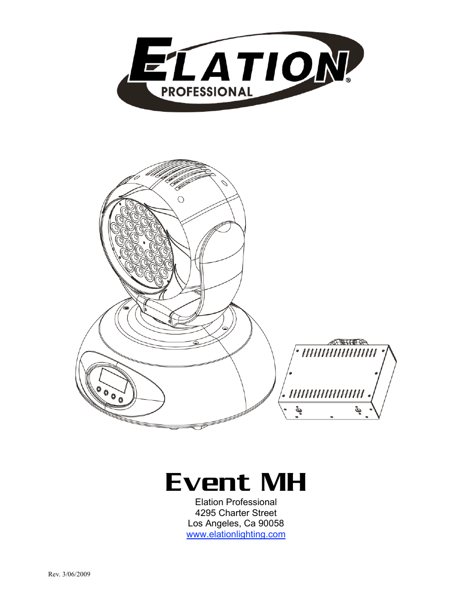 Elation Professional Event MH User Manual | 60 pages