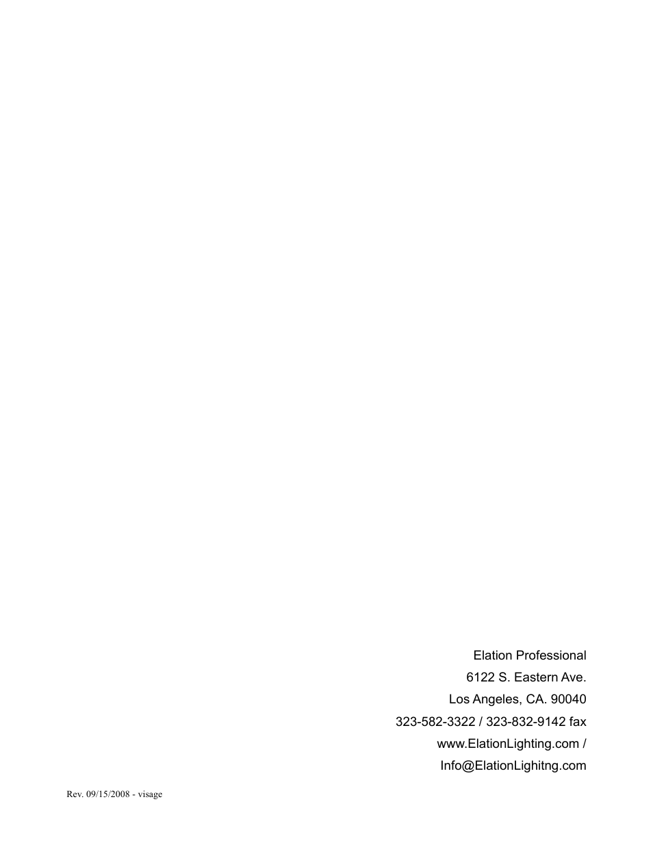 Elation Professional 72MKII User Manual | Page 36 / 36