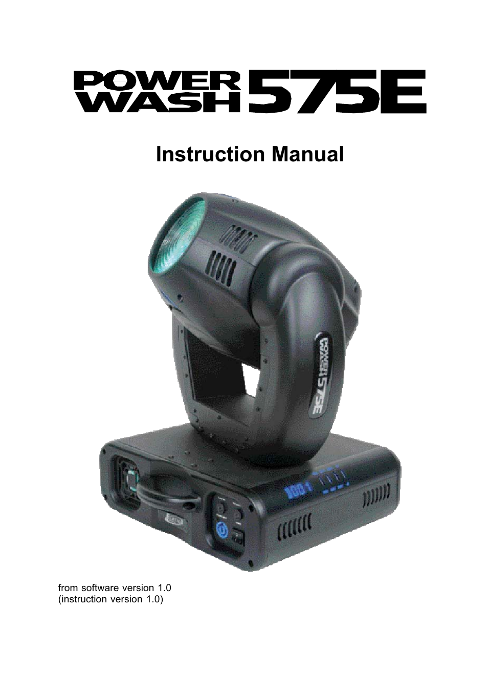Elation Professional Power Wash 575E User Manual | 31 pages