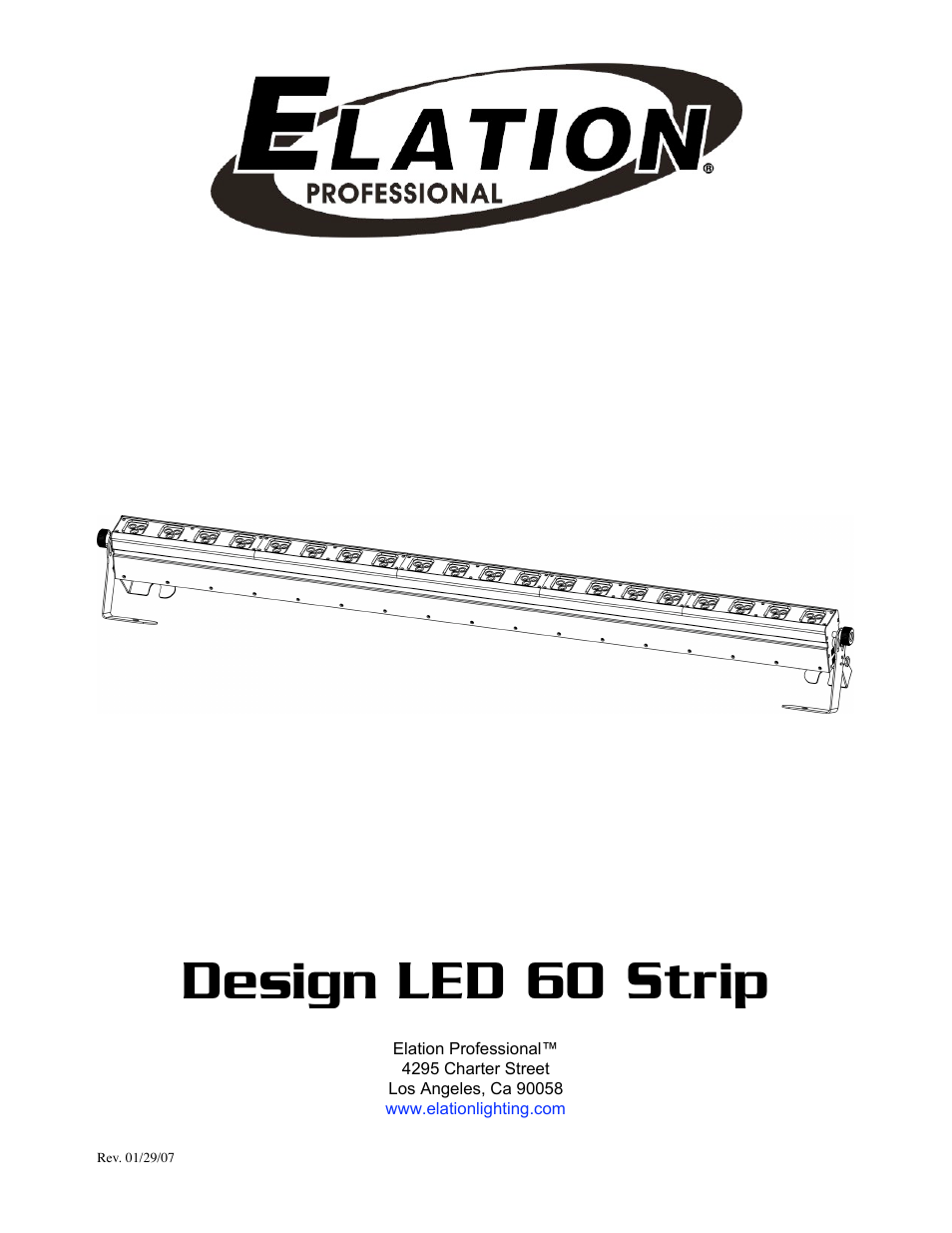 Elation Professional LED 60 User Manual | 34 pages