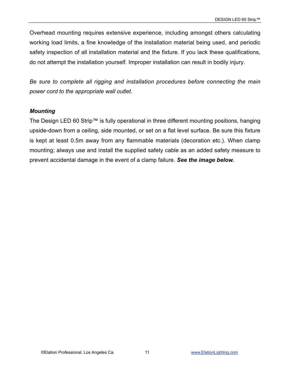 Elation Professional LED 60 User Manual | Page 12 / 34