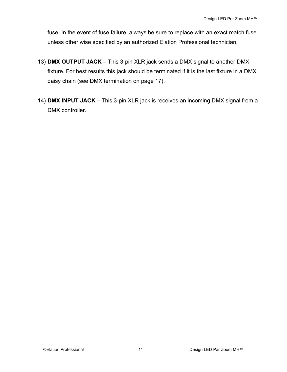 Elation Professional Landscape Lighting User Manual | Page 11 / 52