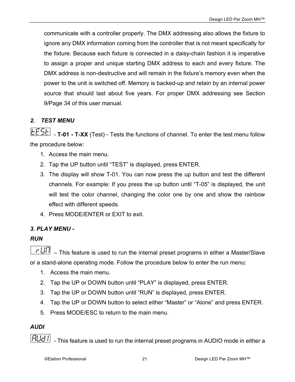 Elation Professional Landscape Lighting User Manual | Page 21 / 52