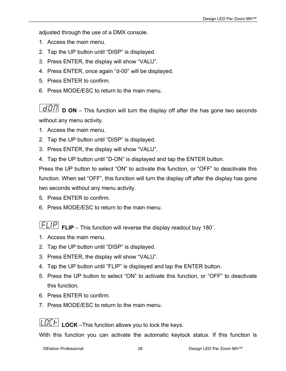 Elation Professional Landscape Lighting User Manual | Page 26 / 52