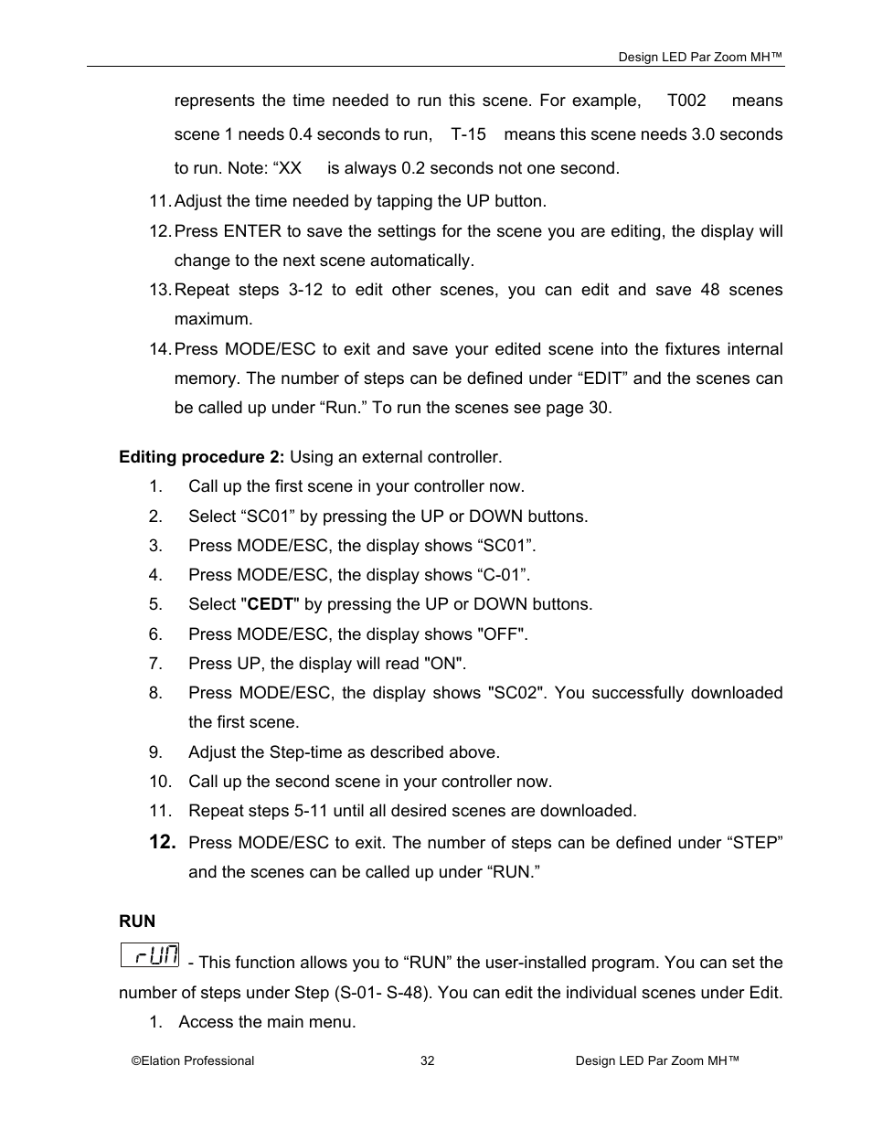 Elation Professional Landscape Lighting User Manual | Page 32 / 52