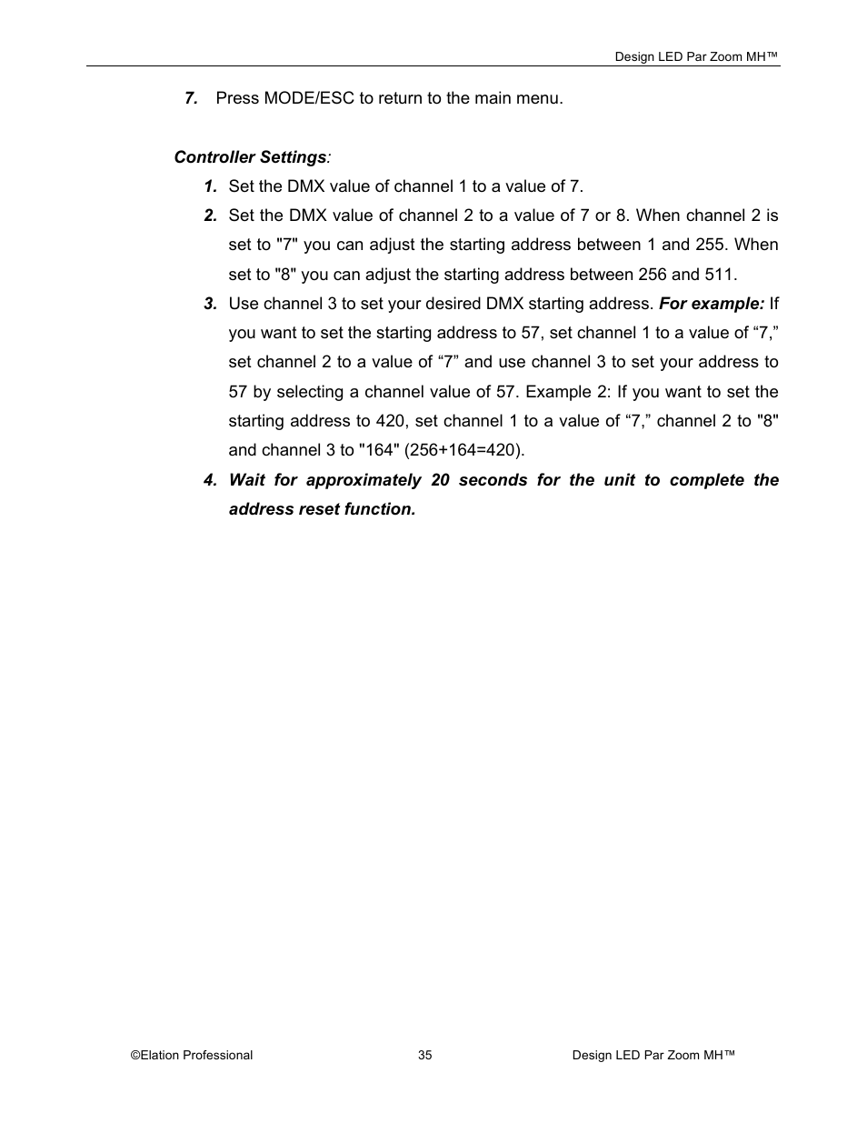 Elation Professional Landscape Lighting User Manual | Page 35 / 52