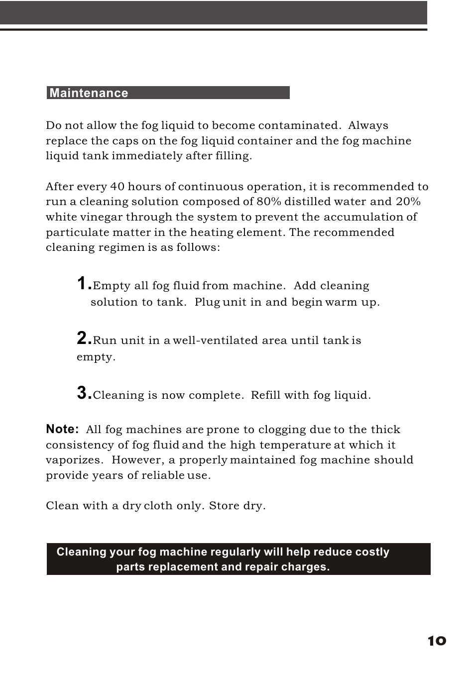 Elation Professional X-Fogger User Manual | Page 12 / 15